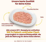 Almo Nature HFC Urinary Help – Nassfutter für Katzen – Unterstützung für die Harnwege – Atlantischer Tunfisch & Cranberries – Human Grade, Monoprotein, Glutenfrei – 24 x 50 g