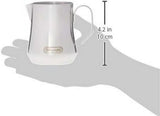 De'Longhi Milk Pitcher DLSC060, Milchkännchen zum manuellen Aufschäumen, ergonomischer Griff, Fassungsvermögen 350 ml, Edelstahl