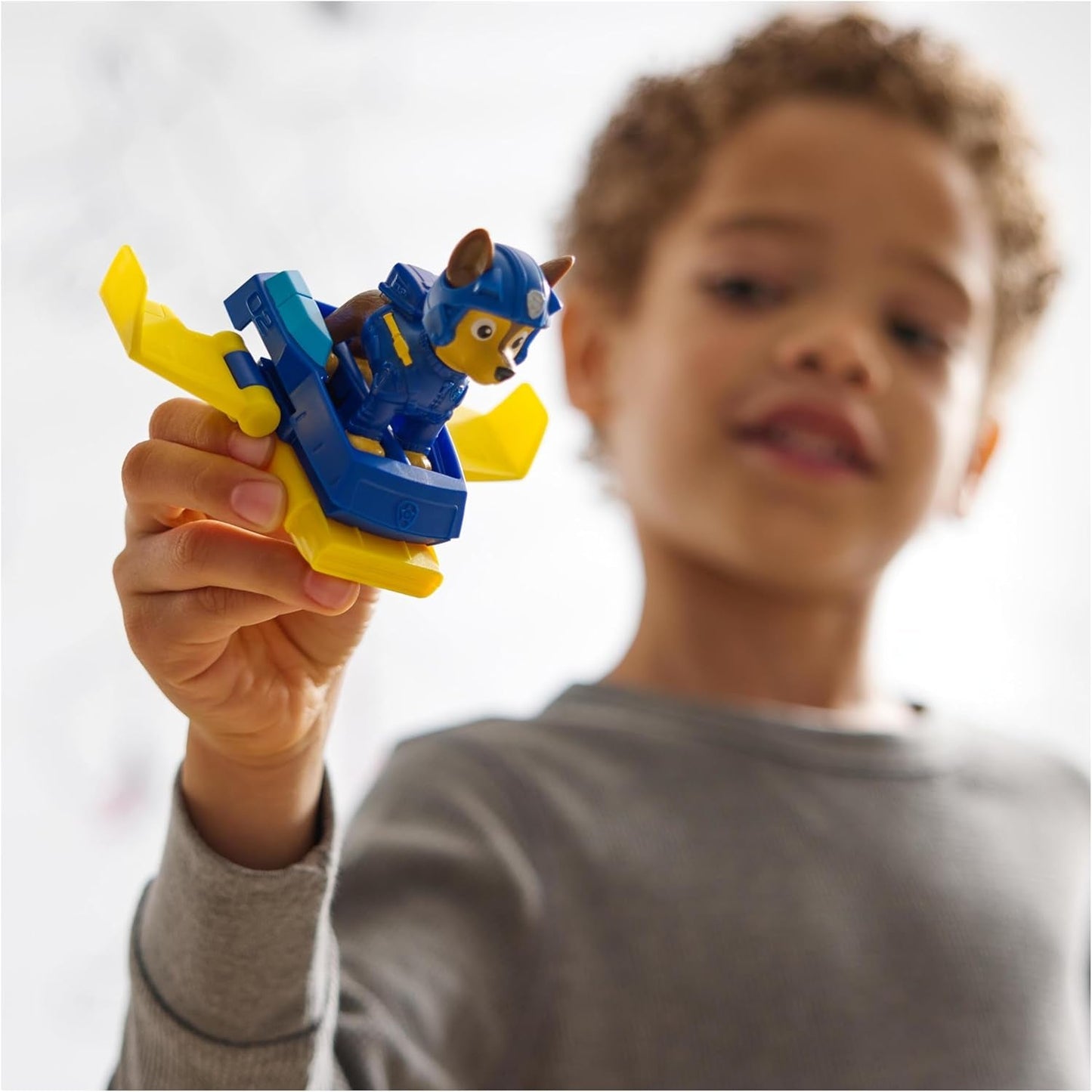 PAW PATROL Chase Action Pup Mini-Rettungsflugzeug-Spielset mit klappbaren Flügeln, Spielzeug für Kinder ab 3 Jahren, Actionfiguren, Naty Shop