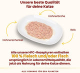 Almo Nature HFC Nasses natürliches Katzenfutter – Hähnchenschenkel, 24er-Pack (24 x 70 g)