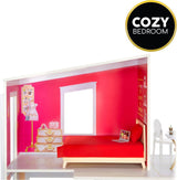 Rainbow High Townhouse – 3-stöckiges Puppenhaus aus Holz mit 5 farbenfrohen Zimmern und Terrasse – Komplett möbliertes Haus mit Aufzug und funktionalem Zubehör – Spielzeug für Kinder von 4–12+ Jahren Naty Shop Puppenhäuser