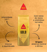 Menge Delta-Kaffeebohnen, Goldverpackung, 500 g