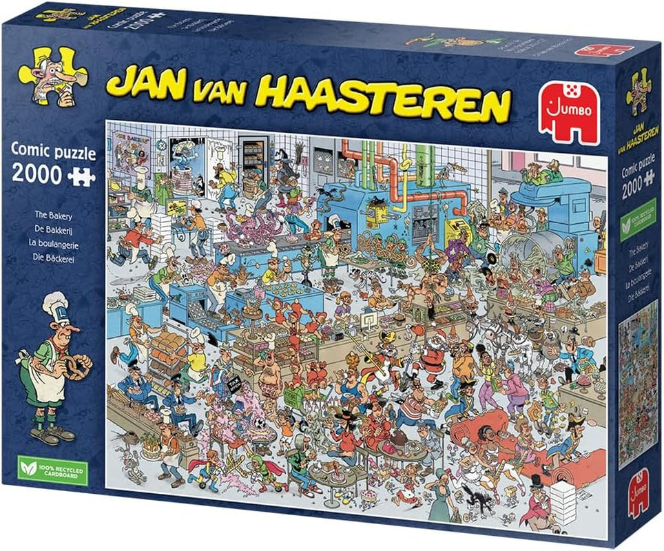 Jan Van Haasteren, Die Bäckerei, Puzzle 2000 Teile für Erwachsene Puzzle Naty Shop