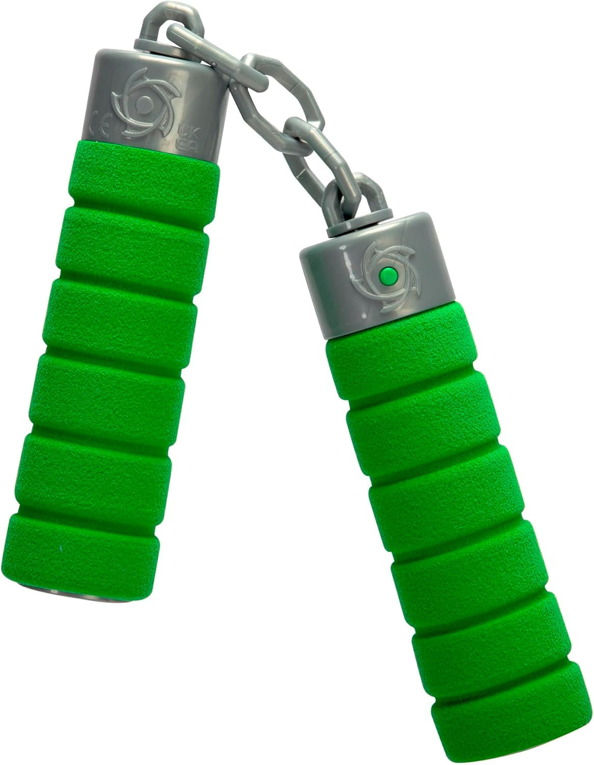 Next Ninja Nunchaku, Sound, Griff mit weichem Material umwickelt, 13cm, Rollenspiel, ab 3 Jahren, grün Actionfiguren Naty Shop