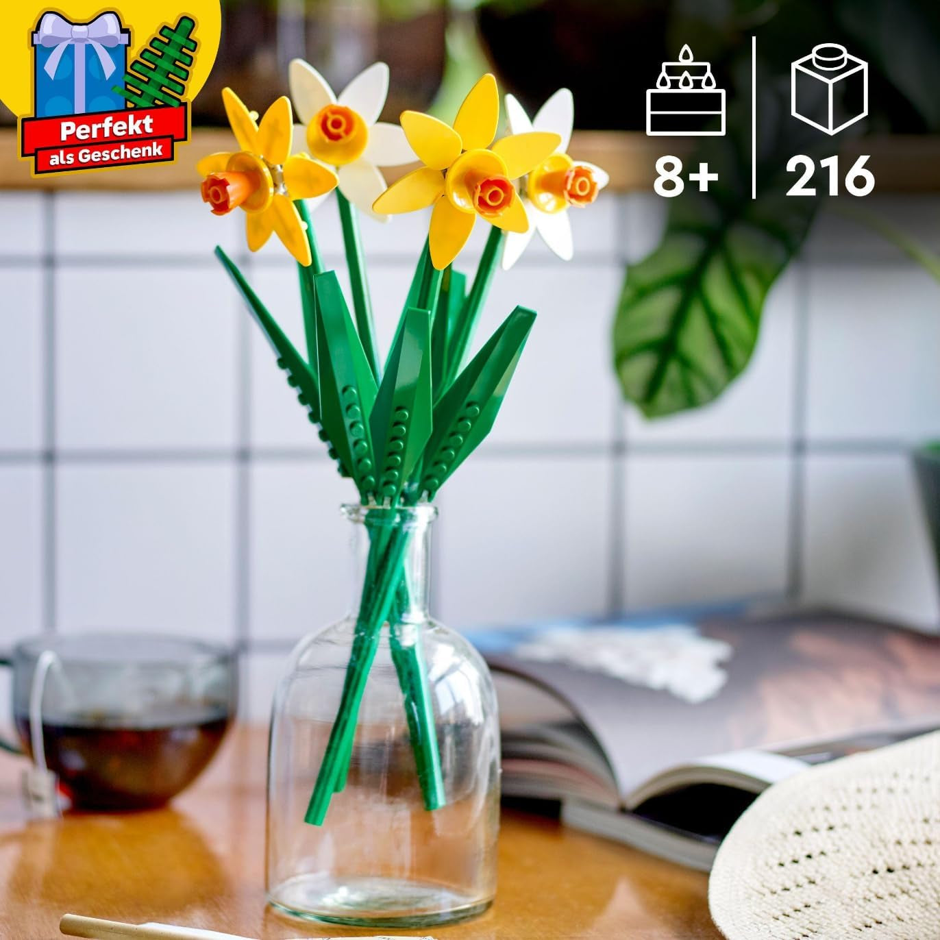 Narzissen LEGO Botanicals – Ostergeschenke für Mädchen und Jungen – Künstliche Blumen für Kinder – Blumenstrauß als Zimmer- oder Bürodekoration – Geschenk für Frauen – 40747 Bausets Besuchen Sie den LEGO-Store