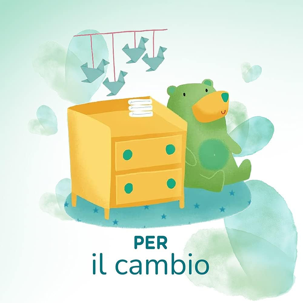 Pampers Acqua Pura Baby-Feuchttücher, 468 Stück (3er-Pack) – 99 % Wasser, 100 % Baumwolle, 0 % Kunststoff, Alkohol und Parabene – ideale Reinigungstücher für empfindliche Haut, feucht, ohne zusätzliche Inhaltsstoffe