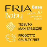 Easy Baby Feuchttücher mit Aloe Vera und Honigextrakt, feuchtigkeitsspendend für die Haut, dermatologisch getestet, Packung mit 20 Tüchern