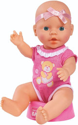 Simba 105030069 – New Born Baby Doll, Vinylpuppe mit Trink- und Fütterfunktion, mit Geburtsurkunde und Zubehör, 4 Teile, 30 cm, Puppe, ab 3 Jahren Naty Shop Dolls