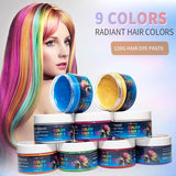 Temporäres grünes Haarfärbemittel – Haarfärbewachs, Haarton für Männer und Frauen, natürliche Haarpomade, Farbclip-Haarfärbewachs für verrückte Party-Haarfarbe (4,23 oz, grün) Naty Shop Haarfärbemittel