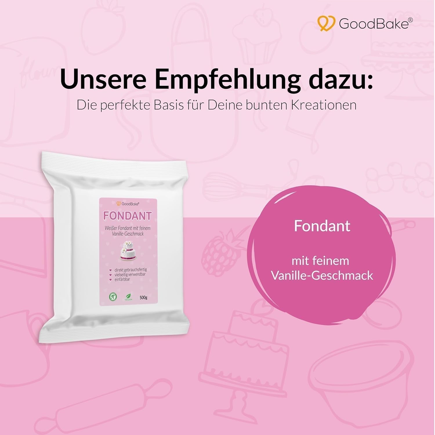 Goodbake Pastel Lilac Lebensmittelfarbe (11 ml) – hochdosierte Lebensmittelfarbe – zum Färben von Kuchen, Fondant, Buttercreme, Macarons, Getränken, Schleim und vielen anderen Gegenständen. 100 % vegan