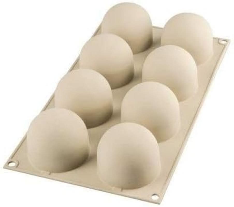 Silikomart, Form für Tartufo-Silikonkuchen, 8 einzelne Öffnungen, Ø 62 H 52 mm Kitchen Naty Shop