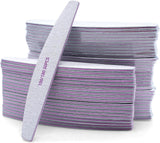 50 Stück Nagelfeile 100/180, Halbmond Nagelfeilen Für Gelnägel, Doppelseitige Nagelfeilen Set, Nagelfeile, Körnung Einweg-Nagelfeile Für Nagelstudios DIY Nail Art Zuhause, Weiß