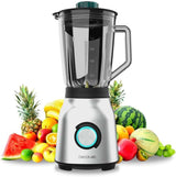 Cecotec Standmixer Power Black Titanium 2200MAX Smooth, 2200 W Maximale Leistung, 6 Klingen Aus Edelstahl, Ice-Crush-Funktion, Turbo- Und Smoothie-Funktion, Autoclean-Funktion Kitchen Naty Shop Inox 1800 W | 1,5 l + automatische Reinigung