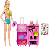 Barbie You Can Be Anything-Serie, Meeresbiologin, 1x Puppe mit blonden Haaren, Badeanzug, Delfin, Zubehör, Kindergeschenk, Spielzeug ab 3 Jahren, HMH26