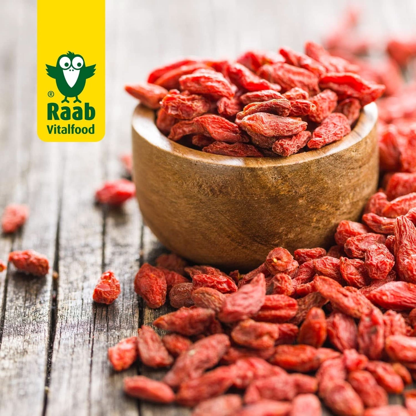 Raab Vitalfood Bio-Goji-Beeren, Premiumqualität, 500 Gramm Naty Shop dehydrierte Produkte