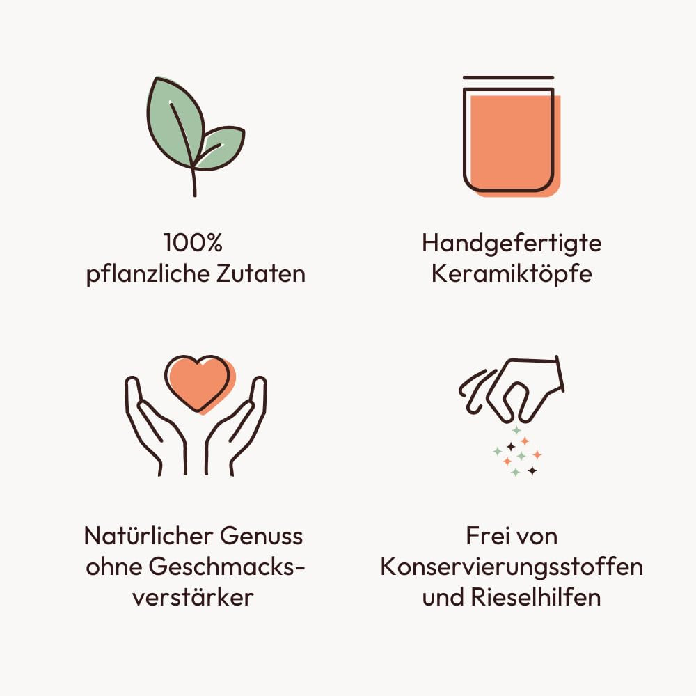 Potluck | Raclette-Gewürz | Würzmischung im Keramiktopf | 70g | Vegan, glutenfrei und mit natürlichen Zutaten