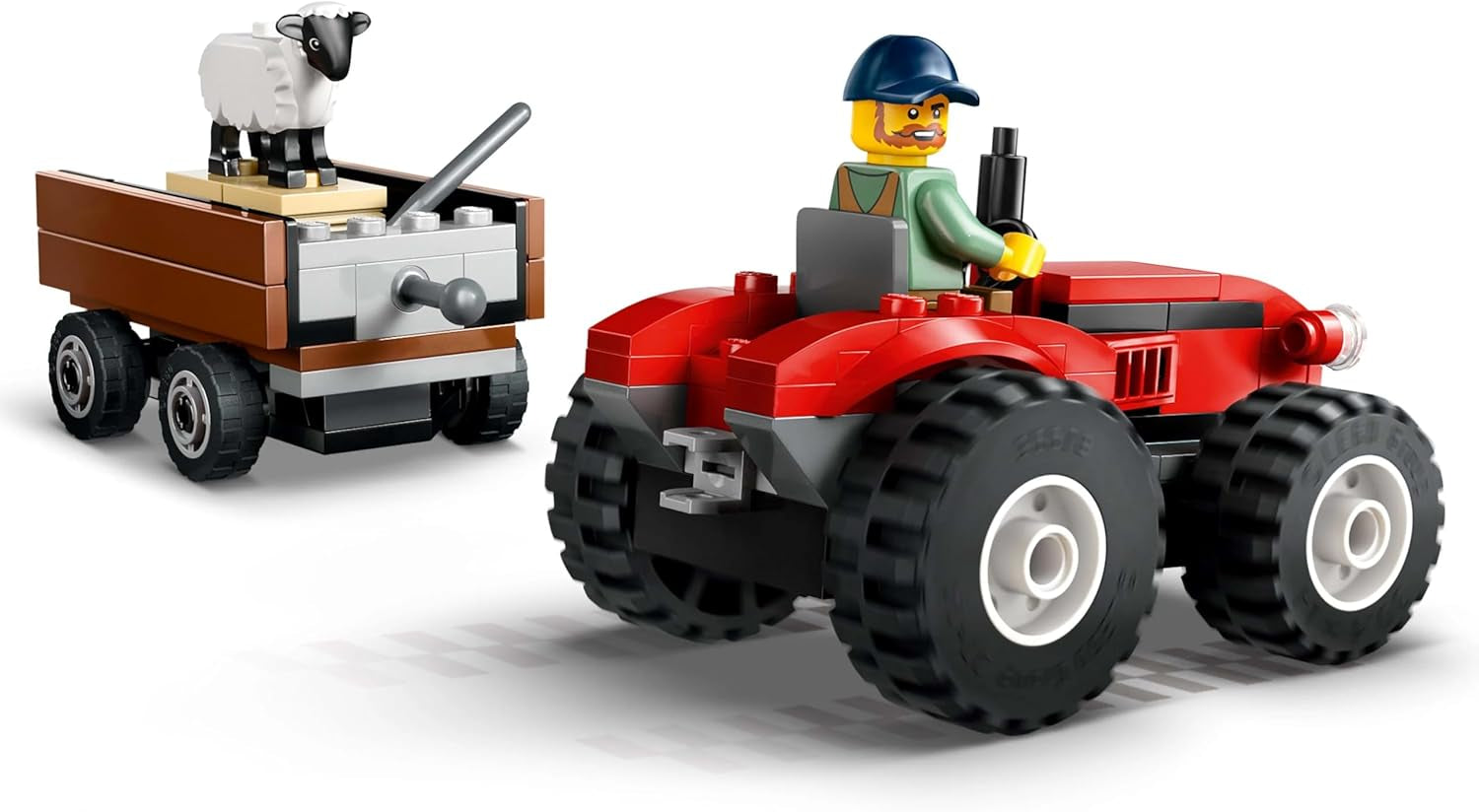 LEGO City Traktor mit Anhänger – Bauernhofspielzeug mit Traktor und Tierfiguren – Montessori-Spielsets für Jungen und Mädchen ab 4 Jahren – Geschenk mit 2 Minifiguren 60461 Bausets Besuchen Sie den LEGO-Store