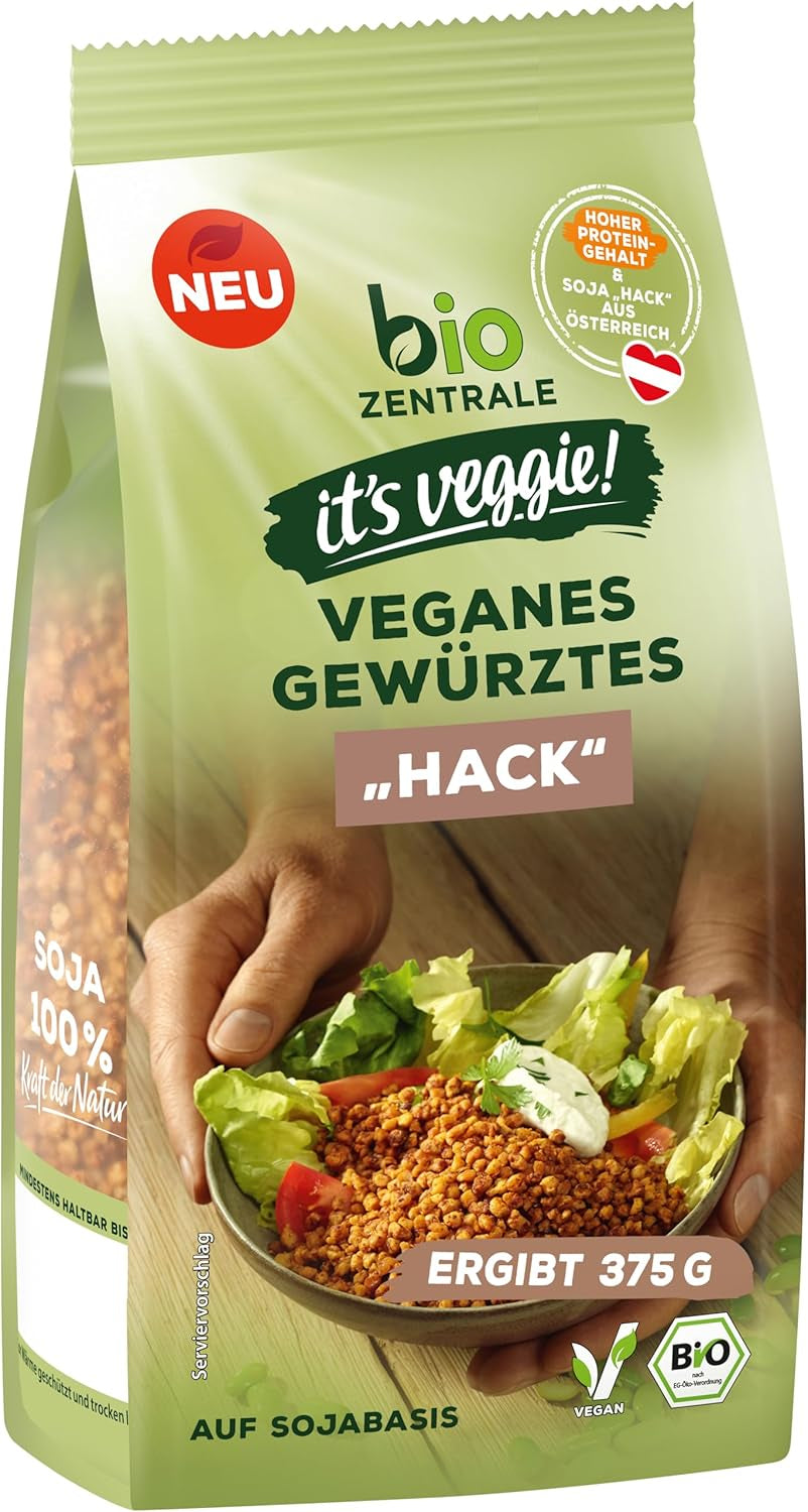 Biozentrale Bulgur im Tablett mit Gemüse und Ingwer | 200 g perfekt für eine schnelle Mahlzeit zum Mitnehmen | Quelle für veganes Protein | einfach zuzubereiten