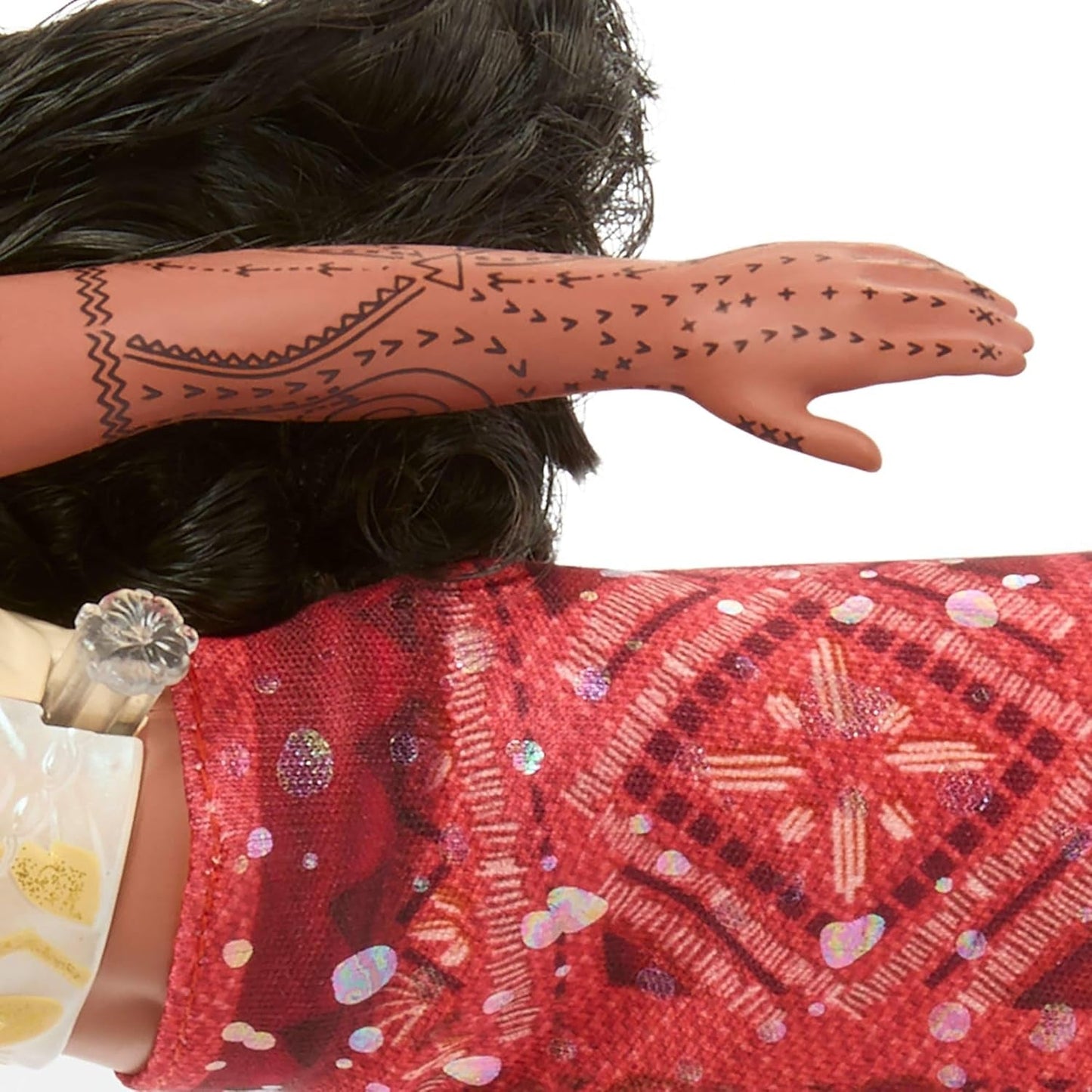 Mattel Toys Disney Moana 2 Tautai Moana schwimmende Modepuppe mit 2 Zubehörteilen, farbwechselndem Oberteil und Beinen für Schwimmbewegungen, vom Film inspiriert JFF09