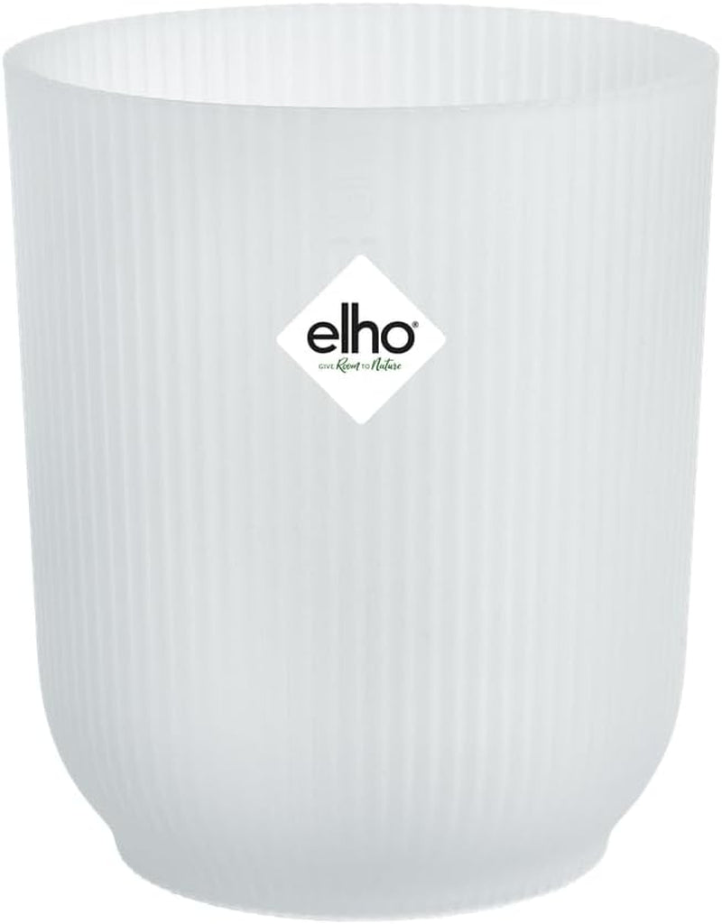 elho Vibes Fold Orchid High 12,5 cm – Orchideentöpfe für den Innenbereich – Blumentöpfe für den Innenbereich – 100 % recycelter Kunststoff – Weiß/Seidenweiß