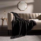 Brentford's Teddy-Fleece-Decke, große Bettdecke, Plüsch, superweich, warm, für Sofa, Bett, Tagesdecke, Schwarz – 150 x 200 cm. Betten und Decken. Besuchen Sie den Brentfords-Store