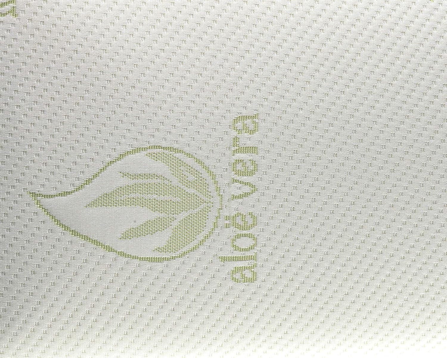 Todocama Todolit viskoelastisches Aloe Vera Plus Kissen, grün, 2 Stück, 75 cm Naty Shop Standardkissen