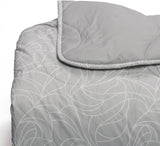 Foppapedretti Notte & Natura Pearl Wave Bettbezug für Doppelbett, Bezug aus 100 % Baumwolle, hergestellt in Italien. Bettdecken und Steppdecken Naty Shop