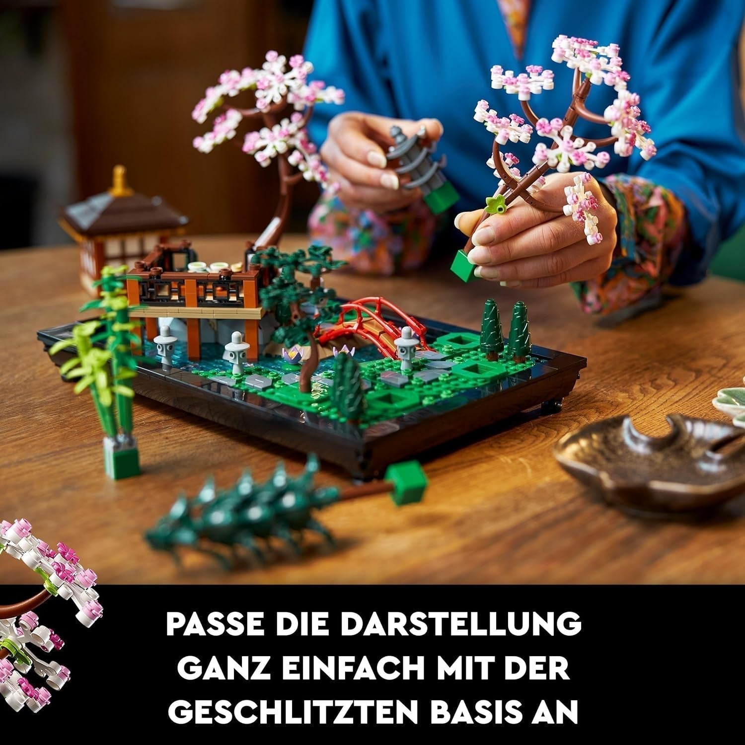 Lego Icons Garden Of Silence – Zen-Botanischer Garten-Set für Erwachsene mit Lotusblumen – Anpassbare, japanisch inspirierte Schreibtischdekoration – Geschenk für Damen und Herren 10315 Bausets Besuchen Sie den LEGO-Store