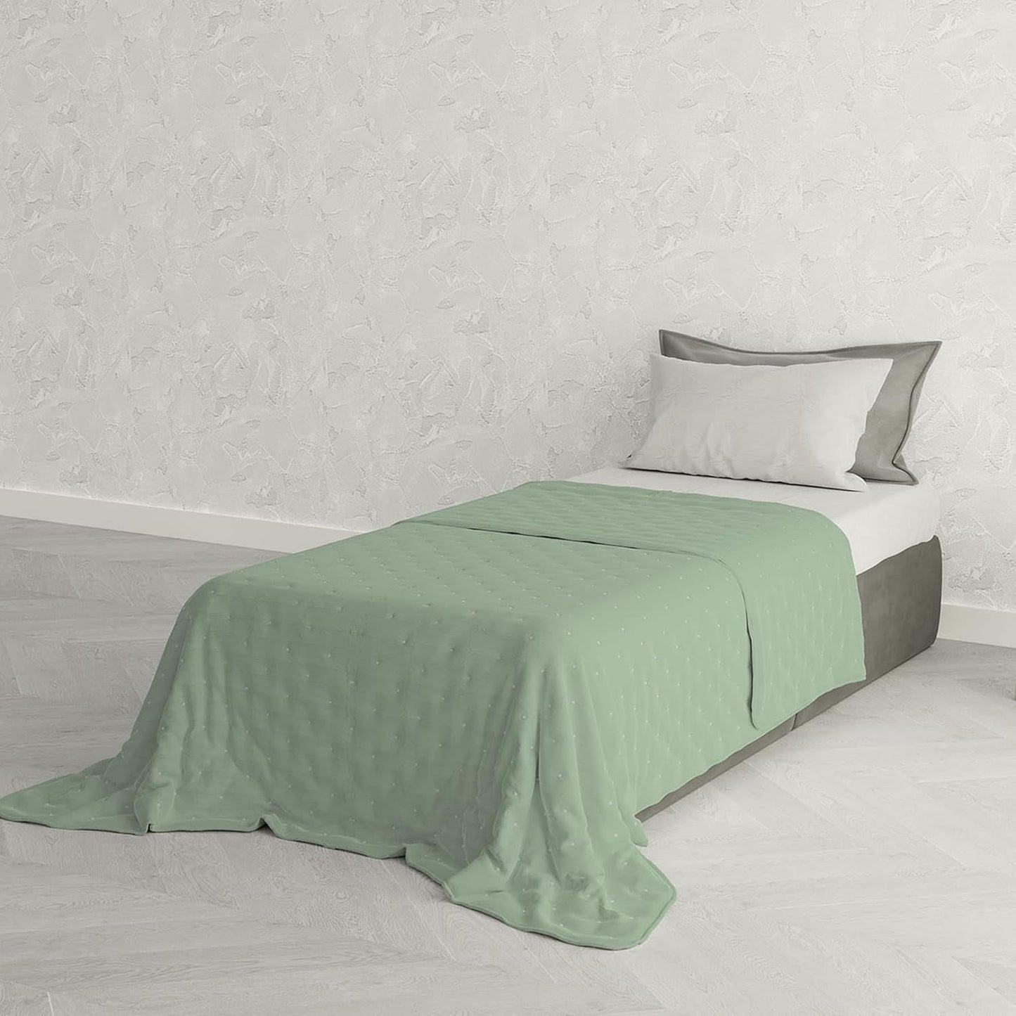 Elegante Sommerdecke, gesteppt, grün, 170 x 250 cm Steppdecken und Steppdecken Naty Shop