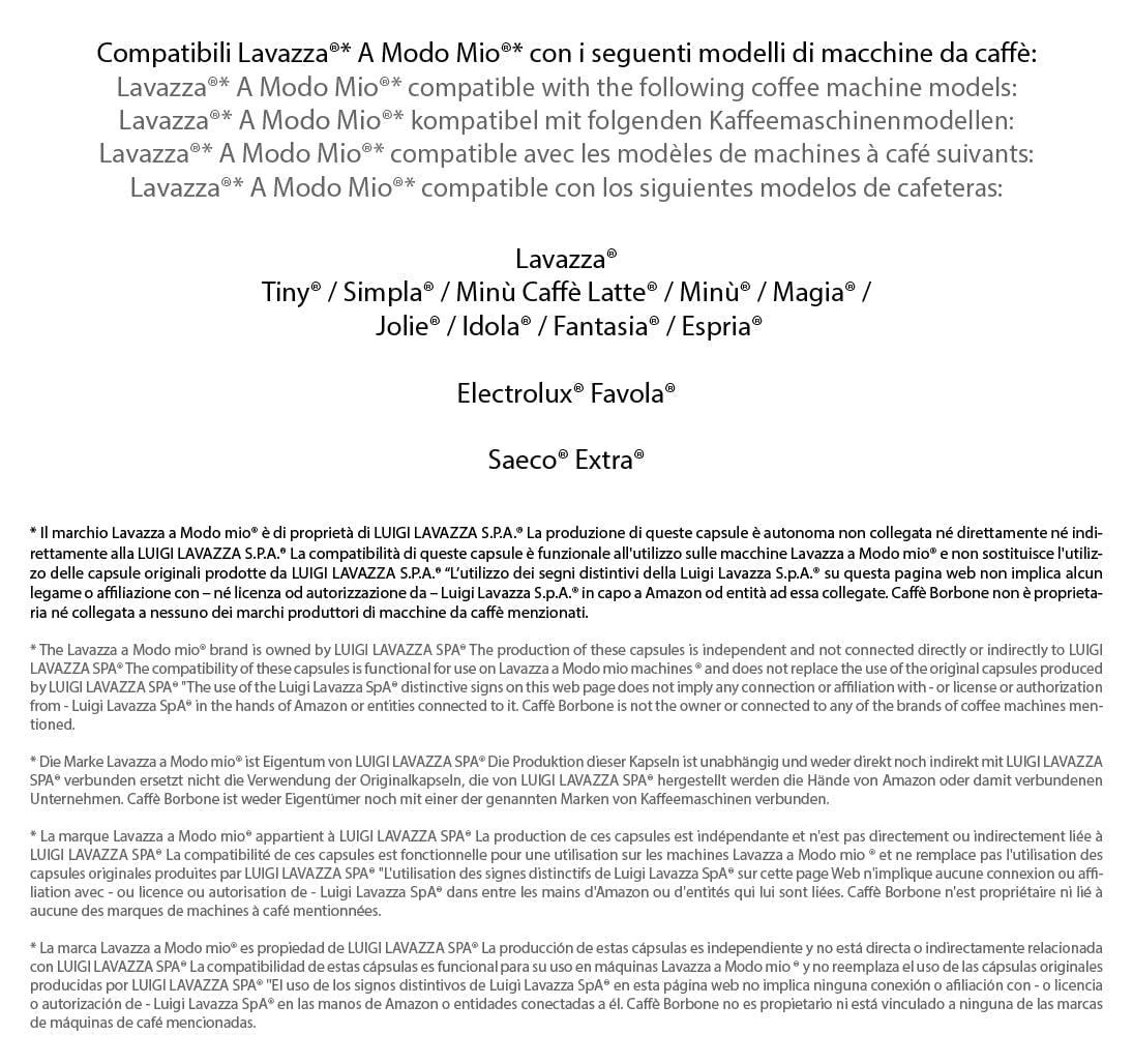 Caffè Borbone Kaffee Kapseln Don Carlo, Blue Mischung - 100 Stück - Kompatibel mit Kaffeemaschinen der Marke Lavazza®* A Modo Mio®*