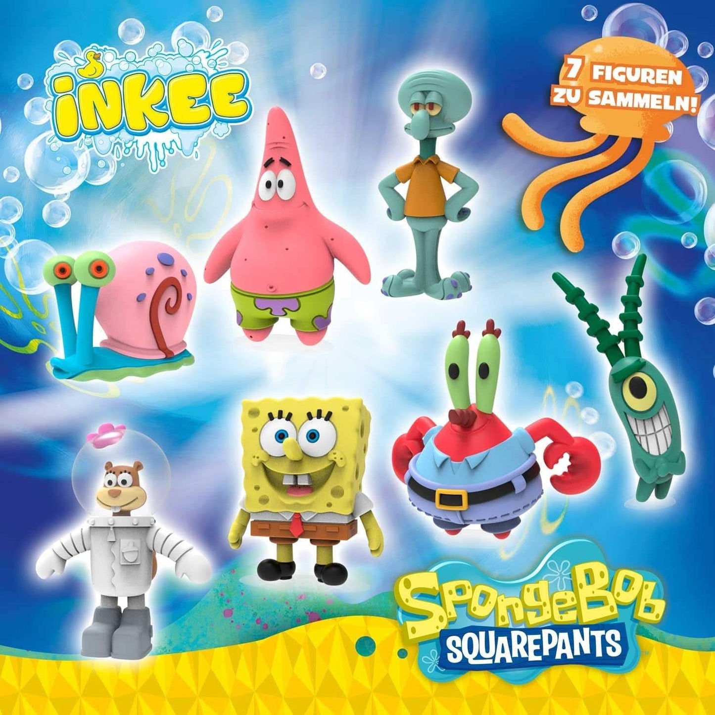 INKEE Spongebob Surprise Kinderbadebombe Spongebob Schwammkopf Sammlerstück 80 Gramm Naty Shop