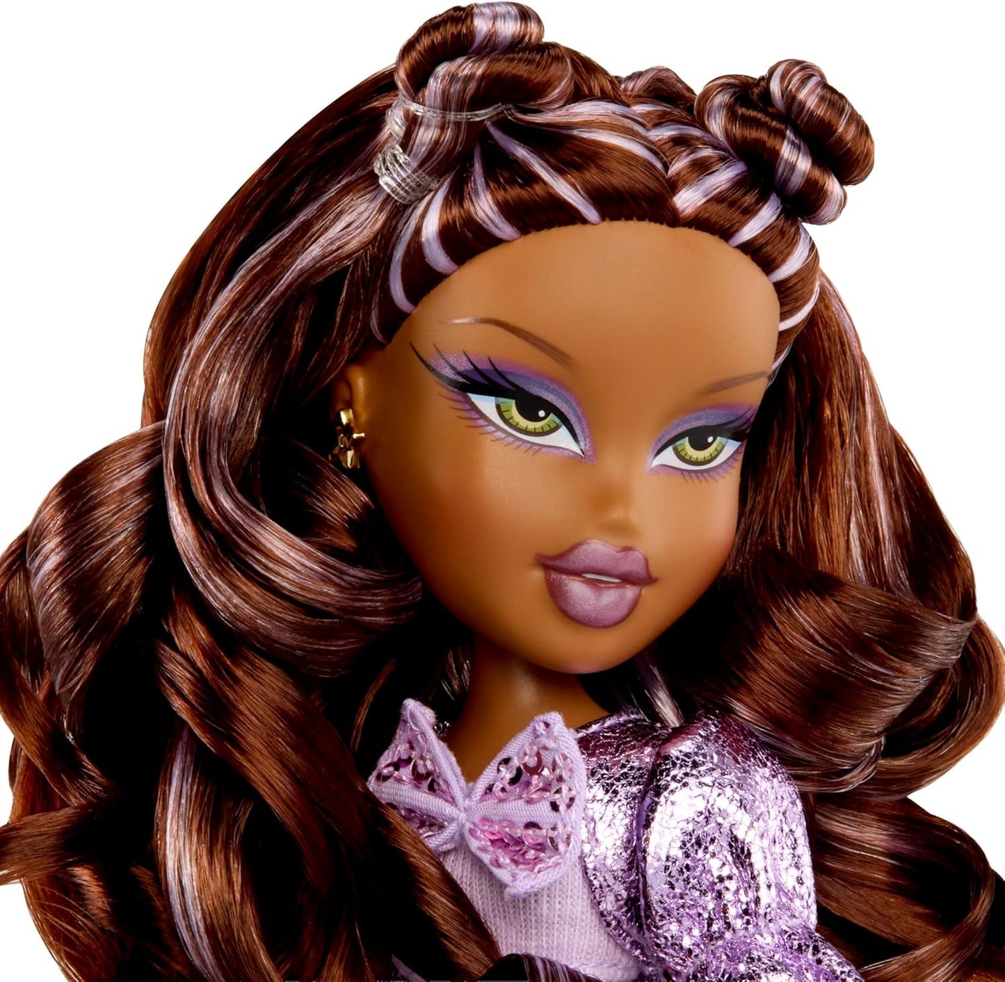 BRATZ Pop Starz Sasha – Modepuppe mit Sammel-Schlüsselanhänger, Outfit und Musikzubehör