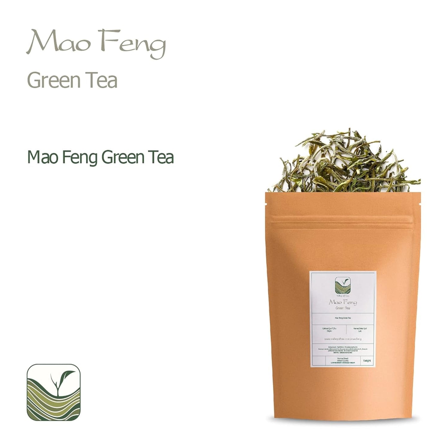Mao Feng Huangshan Grüner Tee – Berühmter chinesischer Tee aus Huang Shang – Maofeng Yellow Mountains Grüner Teeblätter China Mao Feng Tee Bio-Grüner Tee Chinesischer Grüner Tee Grüner Tee