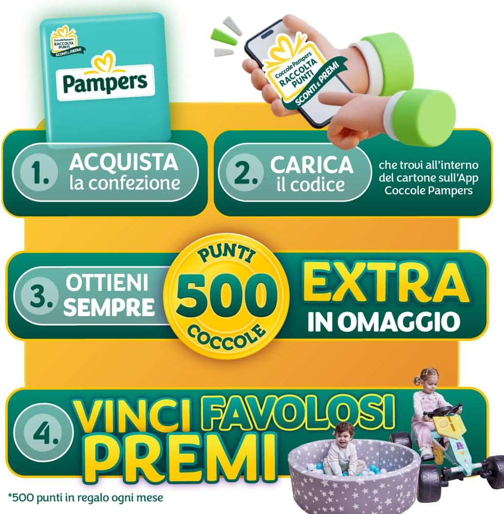 Pampers Baby Dry XL Größe 6 (15–30 kg), 111 Windeln + 500 kostenlose zusätzliche Kuschelpunkte