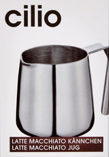 Cilio 0000201383 Latte Macchiato Karaffe, Edelstahl, Silber, 6,4 x 7,4 x 7,6 cm