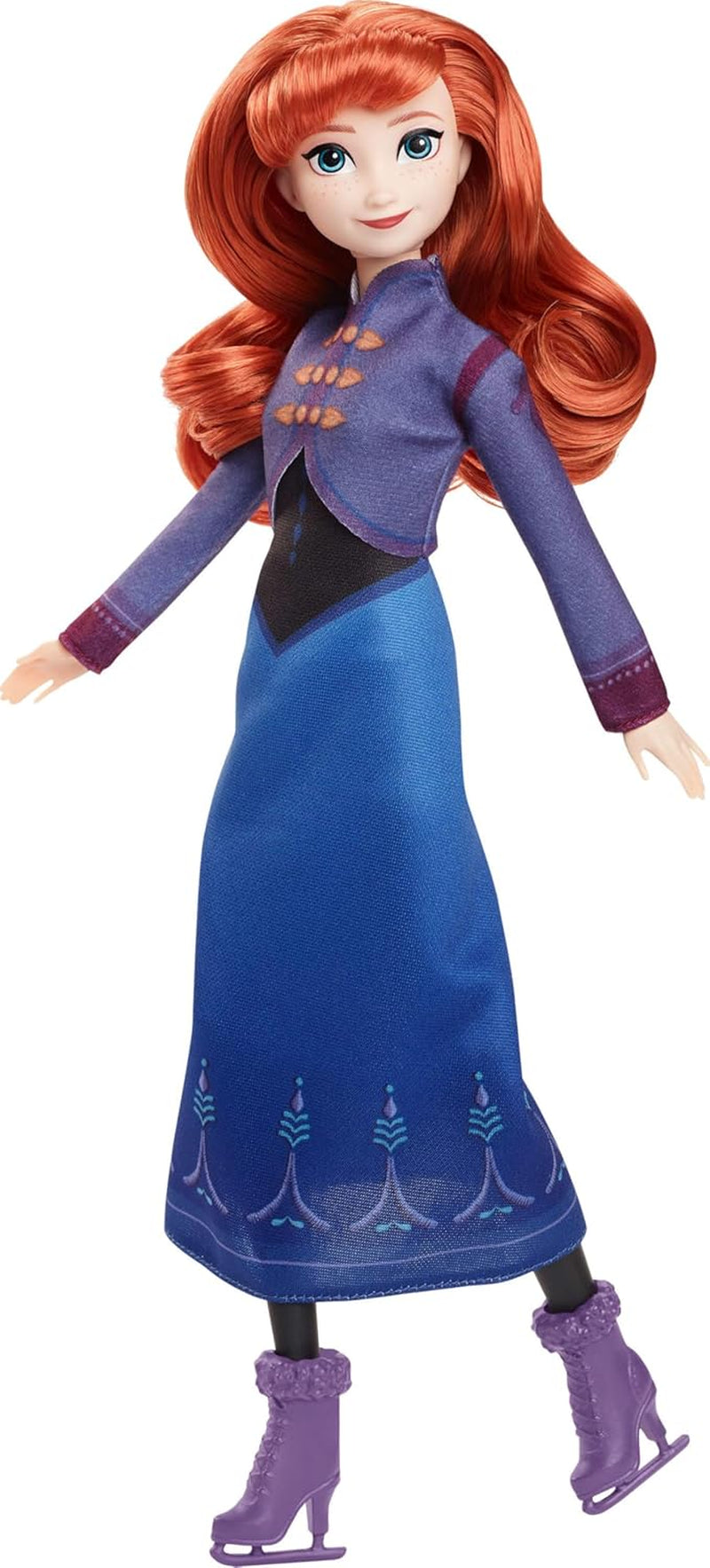 Mattel Disney Die Eiskönigin Elsa Puppe, Die Eiskönigin Puppe, gekämmte blonde Haare, Möbel, abnehmbare Schuhe, Disney-Geschenke, Spielzeug ab 3 Jahren, HLW47 Puppen Naty Shop Anna Eisläuferin Look