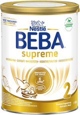 BEBA SUPREME 2 Folgemilch nach 6 Monaten, nur Laktose, palmölfrei, 6er Pack (6 x 800g) Naty Shop