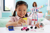Barbie-Puppe zum 65. Jubiläum und 10 Zubehörteile, brünettes Puppen-Astronauten-Set, Rover auf Rädern, Weltraumhelm mit anpassbarem Visier und mehr, HRG45 Naty Shop Dolls