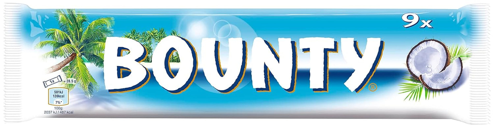 Bounty-Schokoriegel | Kokosnuss und Schokolade | Verschiedene Packungsgrößen
