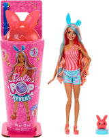 Barbie Pop Reveal Puppe und Zubehör-Set, Shakes-Serie, süße, duftende Kätzchen-Modepuppe und Haustier mit 8 Überraschungen, einschließlich Farbwechsel, JCN87