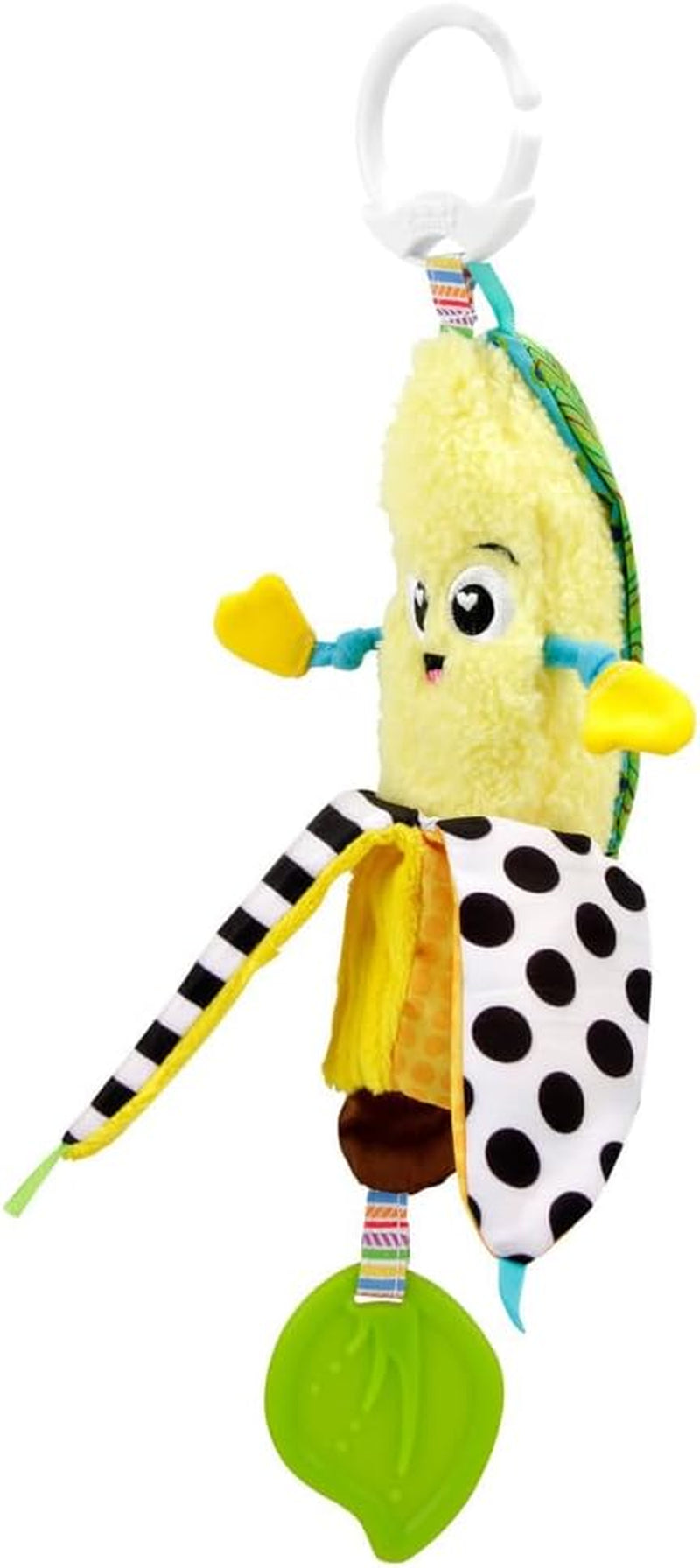 LAMAZE Bea die Banane, Clip-on-Kinderwagen und Kinderwagen-Neugeborenenspielzeug, sensorisches Babyspielzeug mit Farben und Geräuschen, Entwicklungsspielzeug für Jungen und Mädchen von 0–24 Monaten, gelbes Babyspielzeug Naty Shop