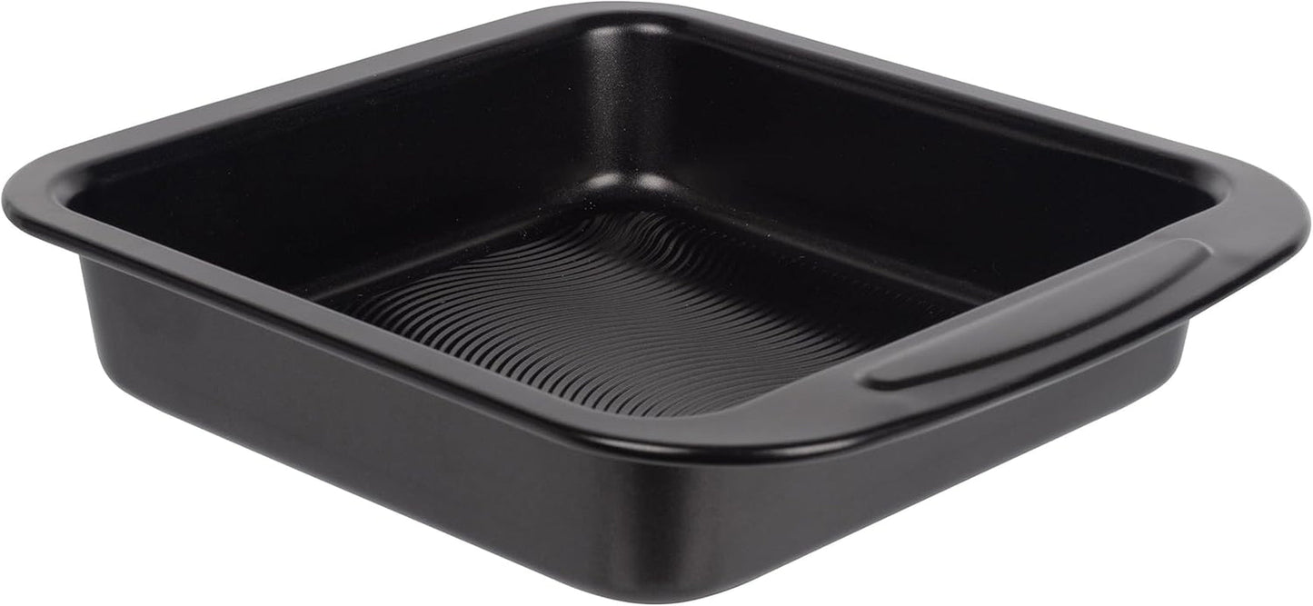 Masterpro Foodies – Backbleche für 6 Muffins – Gleichmäßige Wärmeverteilung – Aus Kohlenstoffstahl – Anti-Seize-Boden – Herausnehmbar und leicht zu waschen. Naty Shop Backbleche und Backbleche, mehrfarbig, 25,4 x 22,8 x 4,8 cm