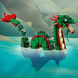LEGO Creator 3In1 Grüner Drache – Spielzeug – Verwandelt sich in eine Seeschlange oder einen Phönix – Tierbauspielzeug für Kinder – Geschenk für Jungen und Mädchen ab 9 Jahren 31161 Bausets Besuchen Sie den LEGO-Store