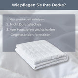 Gewichtsdecke „Grade of Comfort“, 135 x 200 cm, 7 kg, Anti-Stress-Therapiedecke aus 100 % Baumwolle, schwere Decke. Gewichtsdecke für Erwachsene. Kann den Schlaf verbessern und Stress reduzieren. Grad der Bequemlichkeit von Betten und Decken