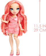 Rainbow High Fashion Doll – Pinkly Paige – Rosa Modepuppe im modischen Outfit – mit Brille und über 10 bunten Spielaccessoires – Ideal für 4–12-Jährige und Sammler