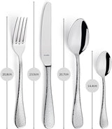 Amefa Sierra Besteckset 6 Personen | 24-teilige Küche aus Edelstahl 18/10 Naty Shop