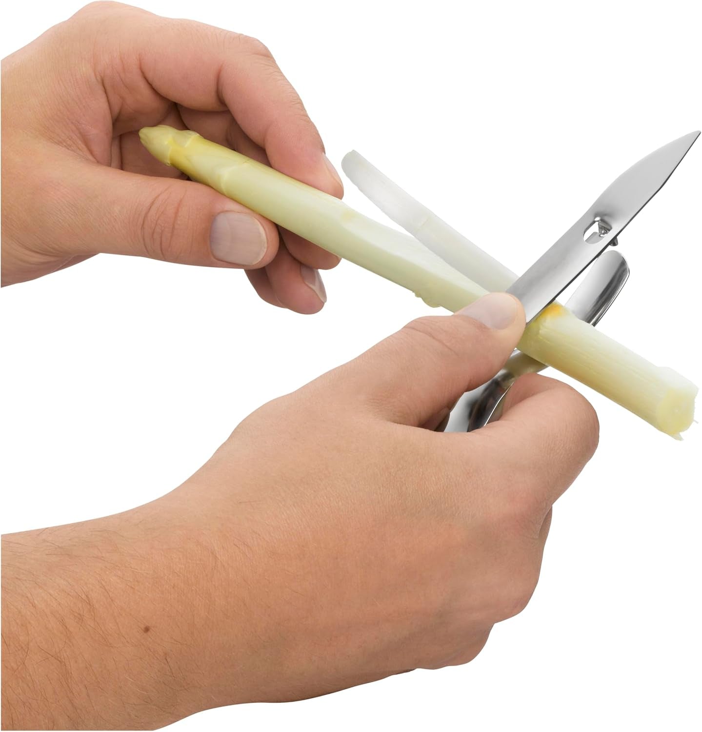 WMF Gourmet Spargelschäler 17 cm, Edelstahl Cromargan Spargelschäler Naty Shop