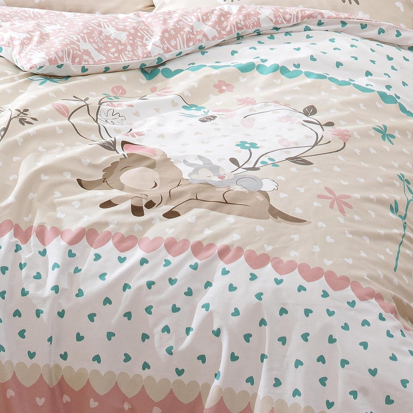 Bettwäsche für Mädchen, Bambi, 100 % Baumwolle. Bettwäsche – Kinder Naty Shop