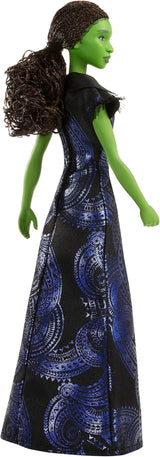 Mattel Wicked: Die for Good singende Elphaba-Modepuppe von Universal Pictures mit abnehmbarem, vom Film inspiriertem Outfit singt „for Good“ auf Englisch, JFM09
