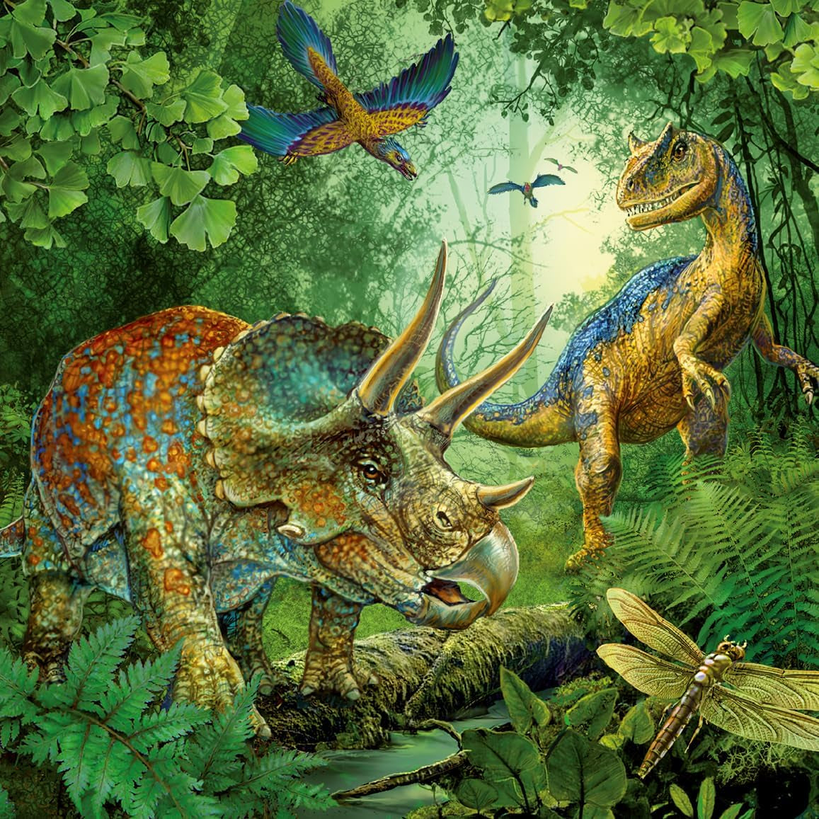 Ravensburger Kinderpuzzle – 09317 Die Faszination der Dinosaurier – 3X49 Teile Puzzle für Kinder ab 5 Jahren Puzzle Naty Shop